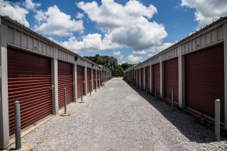 super wide shot of garrett self storage outdoors